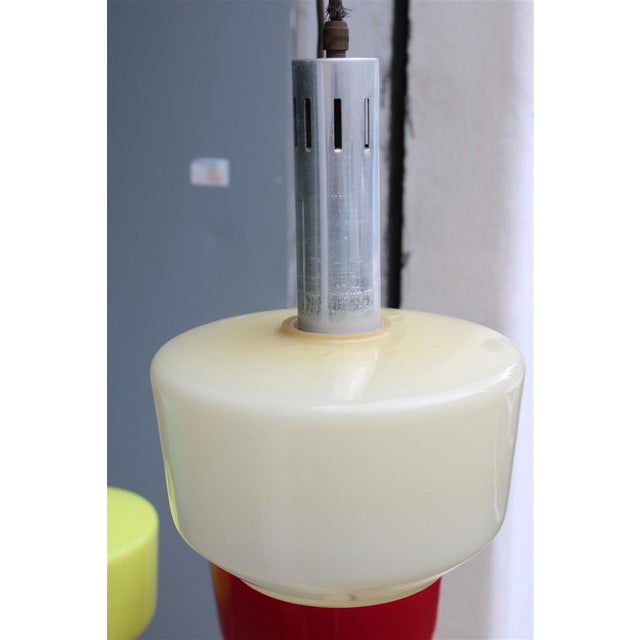 Murano Glass Pendant from Vistosi, 1950 For Sale - Image 7 of 13