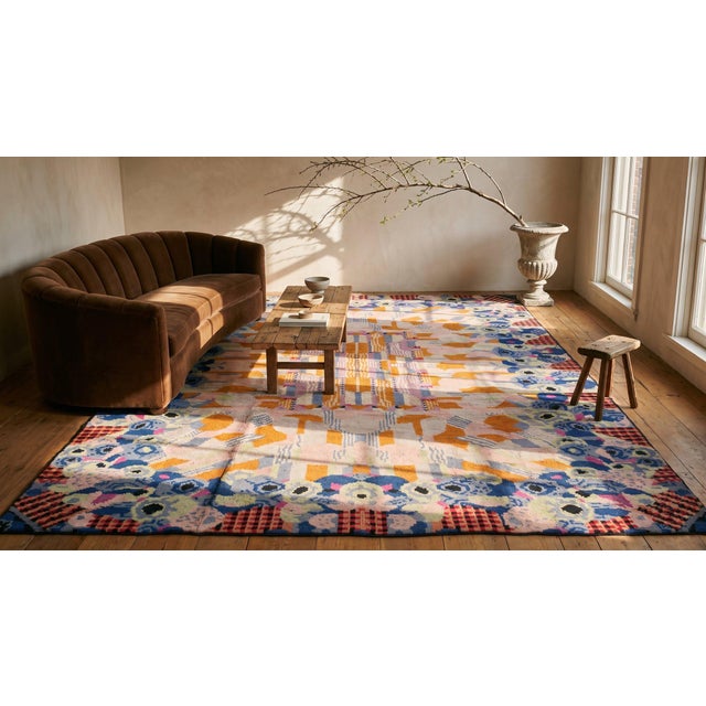 Textile Stunning Traditional and Attractive Floral Pattern Antique French Art Deco Rug For Sale - Image 7 of 8