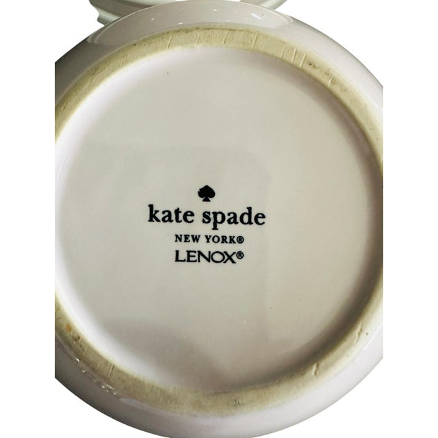 Kate Spade by Lenox "Sculpted Stripe" All-Purpose Bowls in Blush - Set of 4 For Sale - Image 11 of 11