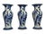 Blue Vintage Hand-Painted Bird Vases from Royal Delft, 1980s, Set of 3 For Sale - Image 8 of 8