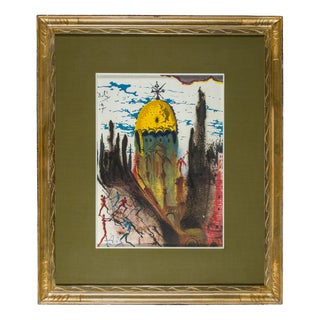 1960s Salvador Dalí­ Signed and Dated Work on Paper For Sale