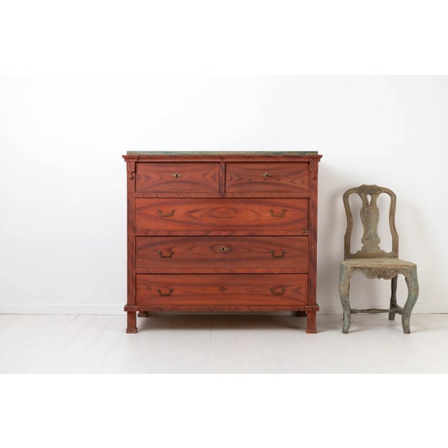 Chest of drawers from northern Sweden made during the transition time between the Gustavian and Empire period. Made...