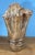 Early 21st Century Iridescent Art Glass Gold Tan Handkerchief Vase For Sale - Image 5 of 12