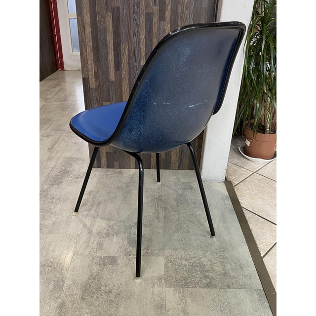 1970s DSX Chair in Blue Fiberglass by Charles and Ray Eames for Herman Miller, 1950s For Sale - Image 5 of 18