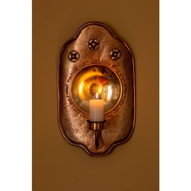 These candle sconces originate from a historic townhouse in Łódź, Poland. They have been thoroughly cleaned and are ready...