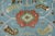 2020s Oushak Rug 9′ X 11’8” Blue Wool Traditional Hand-Knotted Oriental Carpet For Sale - Image 5 of 12