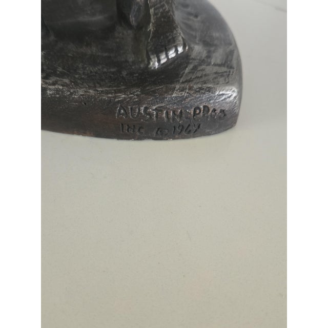 1960s Vintage 1969 Austin Productions "Lovers Embrace" Mid-Century Modern Sculpture - Brutalist Style For Sale - Image 5 of 6