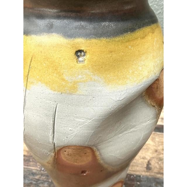 Mid-Century Modern Vintage Original Studio Pottery Skull Vase For Sale - Image 3 of 12