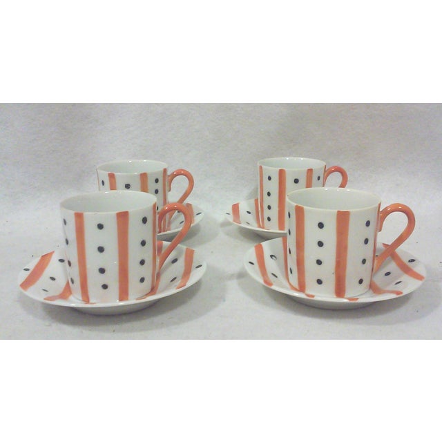 1960s Japanese Modernist Demitasse Coffee Service for Four For Sale - Image 5 of 5