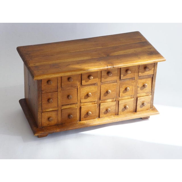 1960s Small Vintage Apothecary Cabinet in Wood, 1960s For Sale - Image 5 of 12