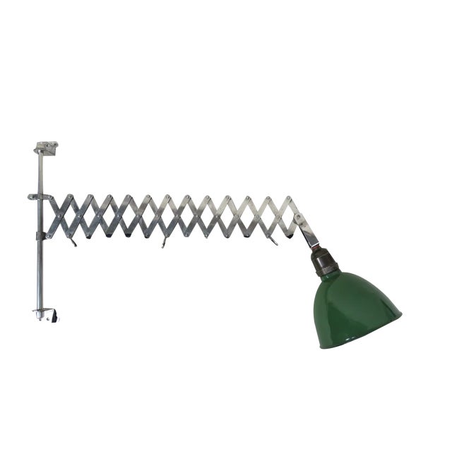 Austrian Enamelled & Chrome-Plated Gate Light, 1930s For Sale