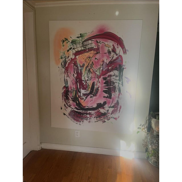 Original Matte Acrylic on Canvas 48" X 60" For Sale - Image 4 of 4