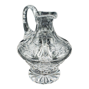 Vintage Cut Crystal Whiskey Waterer, English, Mid Century, Pouring Ewer, c.1950
