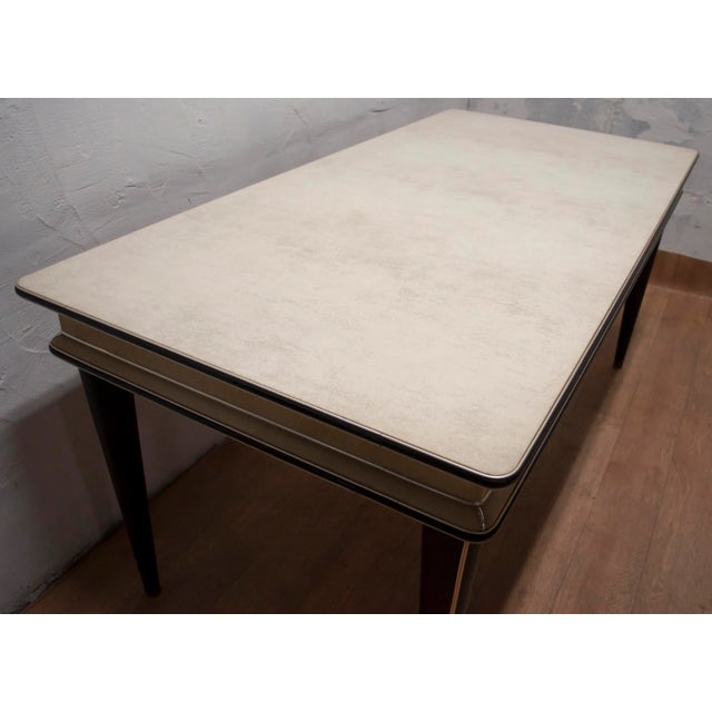 Black Italian Table by Umberto Mascagni for Mascagni, 1950s For Sale - Image 8 of 11