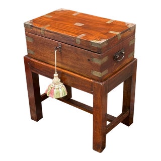 19th Century Campaign Lap Desk, Antique For Sale