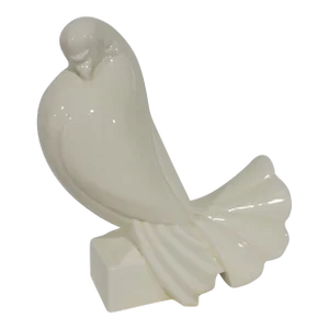 1920s Art Deco Ceramic Dove Figure by Jaques Adnet