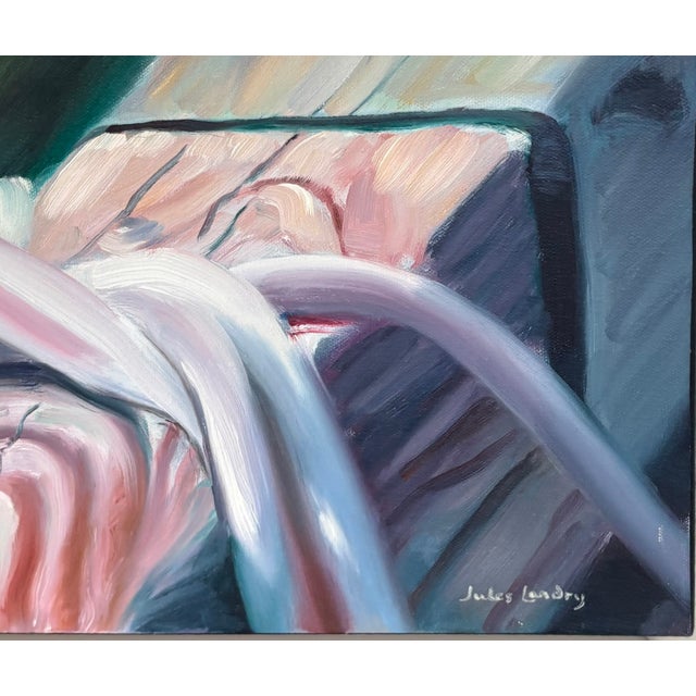 Original Oil on Canvas "Bateau De Peche Huile" By, Jules Landry For Sale - Image 9 of 15
