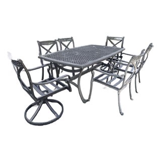 Seven Piece Patio Dining Set For Sale