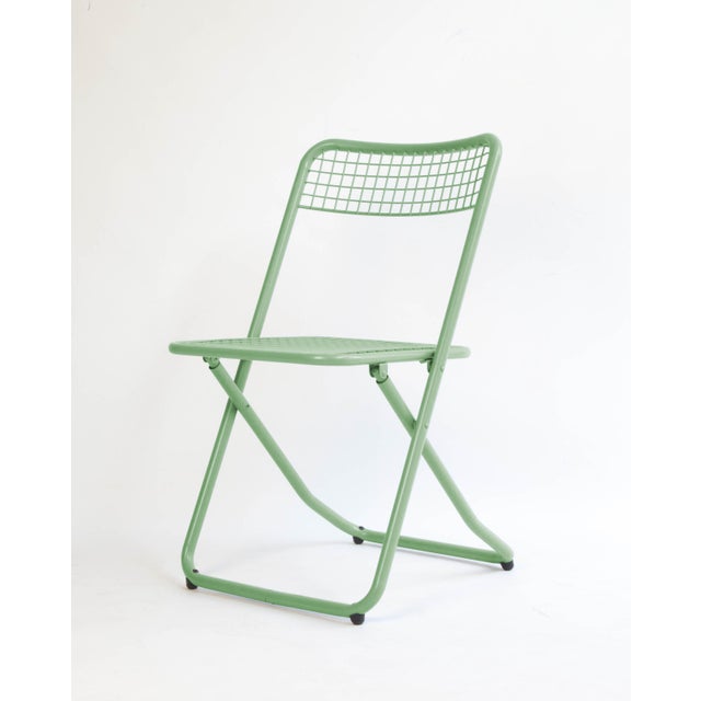 New Yellow Metal Folding Chair by Federico GIner for Houtique For Sale - Image 9 of 12