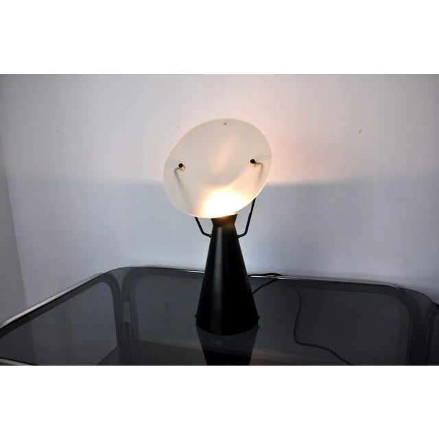 Spanish Minimalist Table Lamp, 1980, in Very Good conditions. Designed 1980 to 1989 European Plug (up to 250V).The wiring...