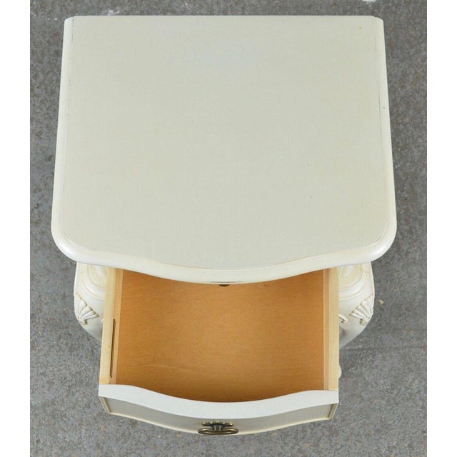 Ivory Single Drawer Nightstands Tables from Willis & Gambier, Set of 2 For Sale - Image 12 of 15