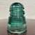 Early 20th Century Antique Hemingray Teal Glass Insulator For Sale - Image 5 of 6