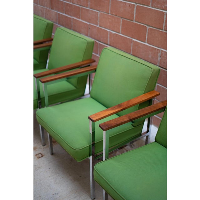 Mid-Century Modern 1970's Steelcase Executive Office Chairs (Set of 5) For Sale - Image 3 of 15