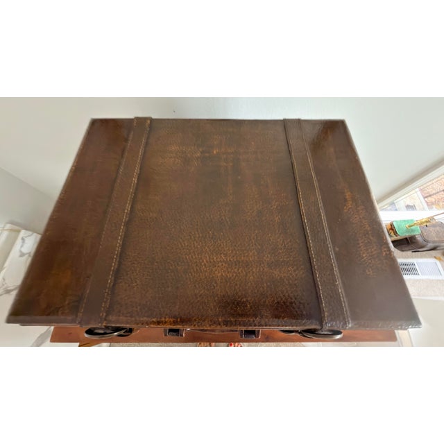 Animal Skin Stacked Suitcase Drinks Tables, a Pair For Sale - Image 7 of 17
