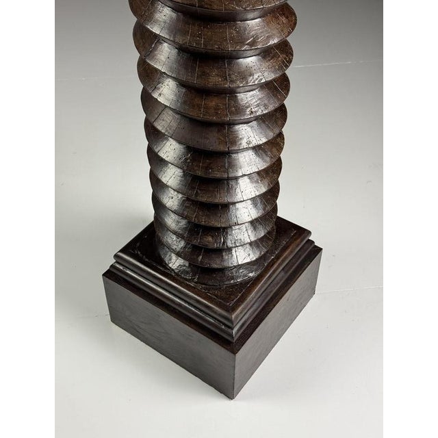 French Column Press in Wood, 1900s For Sale - Image 6 of 15