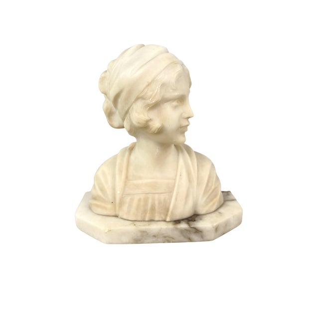 Italian Alabaster Bust For Sale In Los Angeles - Image 6 of 6