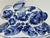 Ceramic Vintage Chinese Porcelain Blue & White Floral Easter Rabbit Art Oval Dish With Lid For Sale - Image 7 of 8