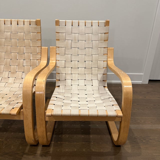 1970s Model 406 Lounge Chair by Alvar Aalto for Artek For Sale - Image 10 of 14