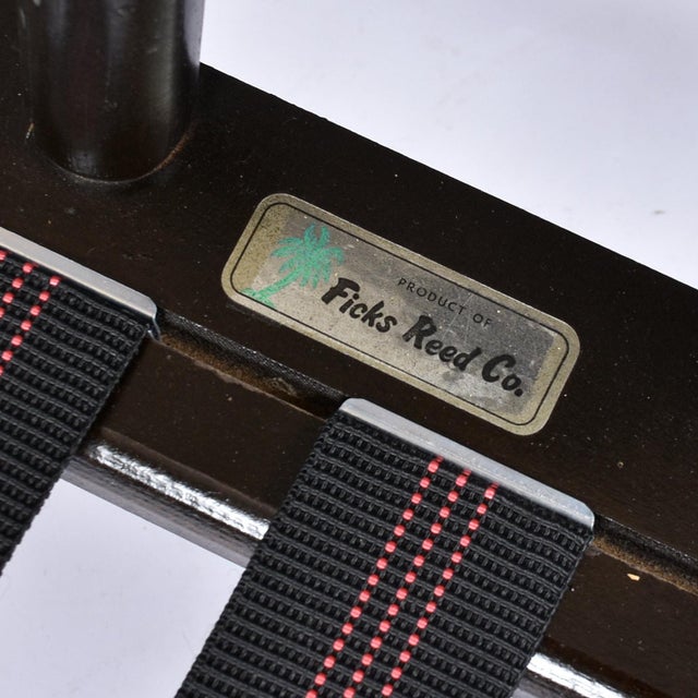 Ficks Reed Pair John Wisner for Ficks Reed Far Horizons Light Blue Rattan Lounge Chairs For Sale - Image 4 of 16