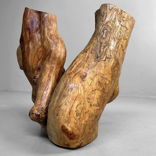Japanese Tsuge Burl Wood Sculpture, 1920s For Sale - Image 10 of 18