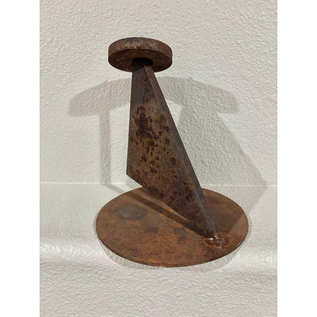 2000 - 2009 Abstract Steel Sculpture by Artist Simi Dabah, (8” High) For Sale - Image 5 of 11