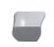 White Minimalist White Living Edge Block Coffee Table 17 For Sale - Image 8 of 11
