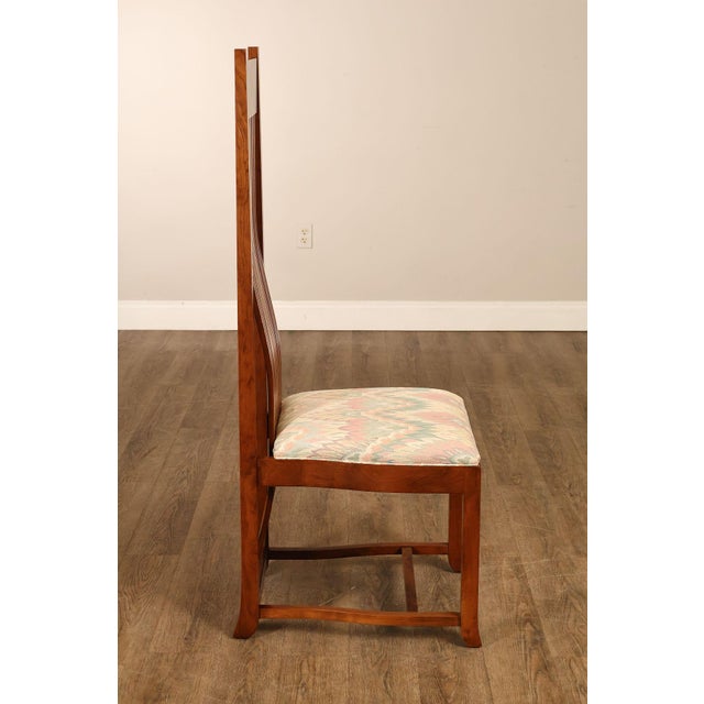 Paul Downs Cabinetmakers Set of Four Highback Spindled Cherry Dining Chairs For Sale - Image 15 of 18
