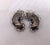 Metal Vintage 1960s Signed Ornella Italy Clear Beaded Clear & Faux-Citrine Clip Earrings-2 Pieces For Sale - Image 7 of 8