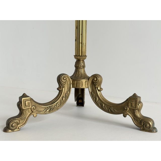 Vintage Brass Hall Stand with Rotating Crown and Lower Hook Ring, 1960s For Sale - Image 15 of 18