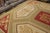 Rug & Kilim’s Aubusson Flat Weave Style Rug, Red and Green Floral Patterns For Sale In New York - Image 6 of 8