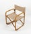 Midcentury amazing folding director chair in bamboo, fabric and brass. Made in Italy in the 1960s.