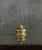 Vintage solid brass candle holder marked India p105