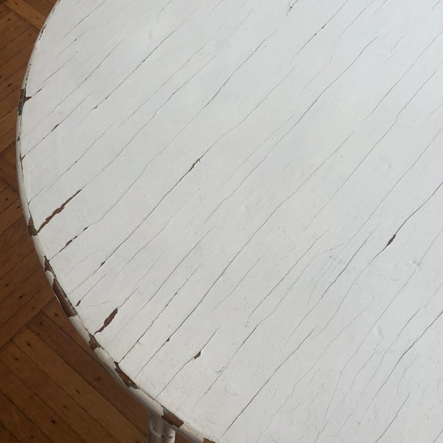 Antique Painted Bamboo Side Table For Sale - Image 11 of 13