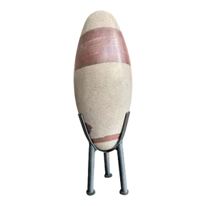 Tantric Indian Shiva Lingam Stone on Stand