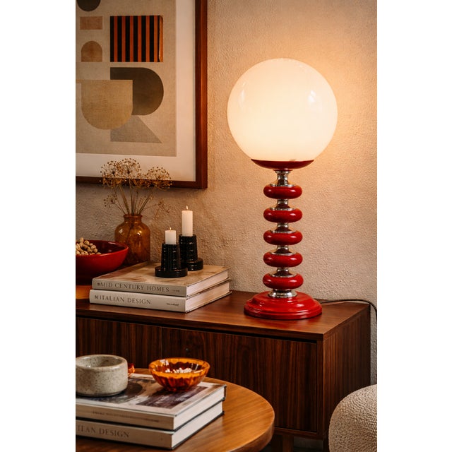 Space Age Table Lamp, GDR, 1970s For Sale - Image 14 of 15