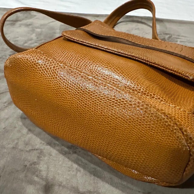 1990s Light Brown Leather Purse by Missoni For Sale - Image 6 of 12