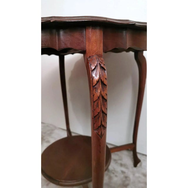 1920s Chippendale Style English Wood Coffee Table For Sale - Image 6 of 13