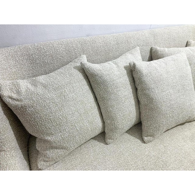 Mid-Century Modern Beige Upholstery Sofa by Julia Gaubek, Hungary, 1950s For Sale - Image 4 of 9