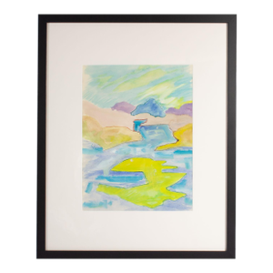 Abstract Watercolor Landscape Painting by Harry Hilson