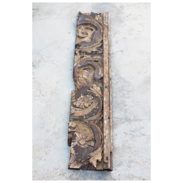 Baroque 18th Century Antique, Baroque Period, Architectural Large Polychrome Altar Panel For Sale - Image 3 of 9